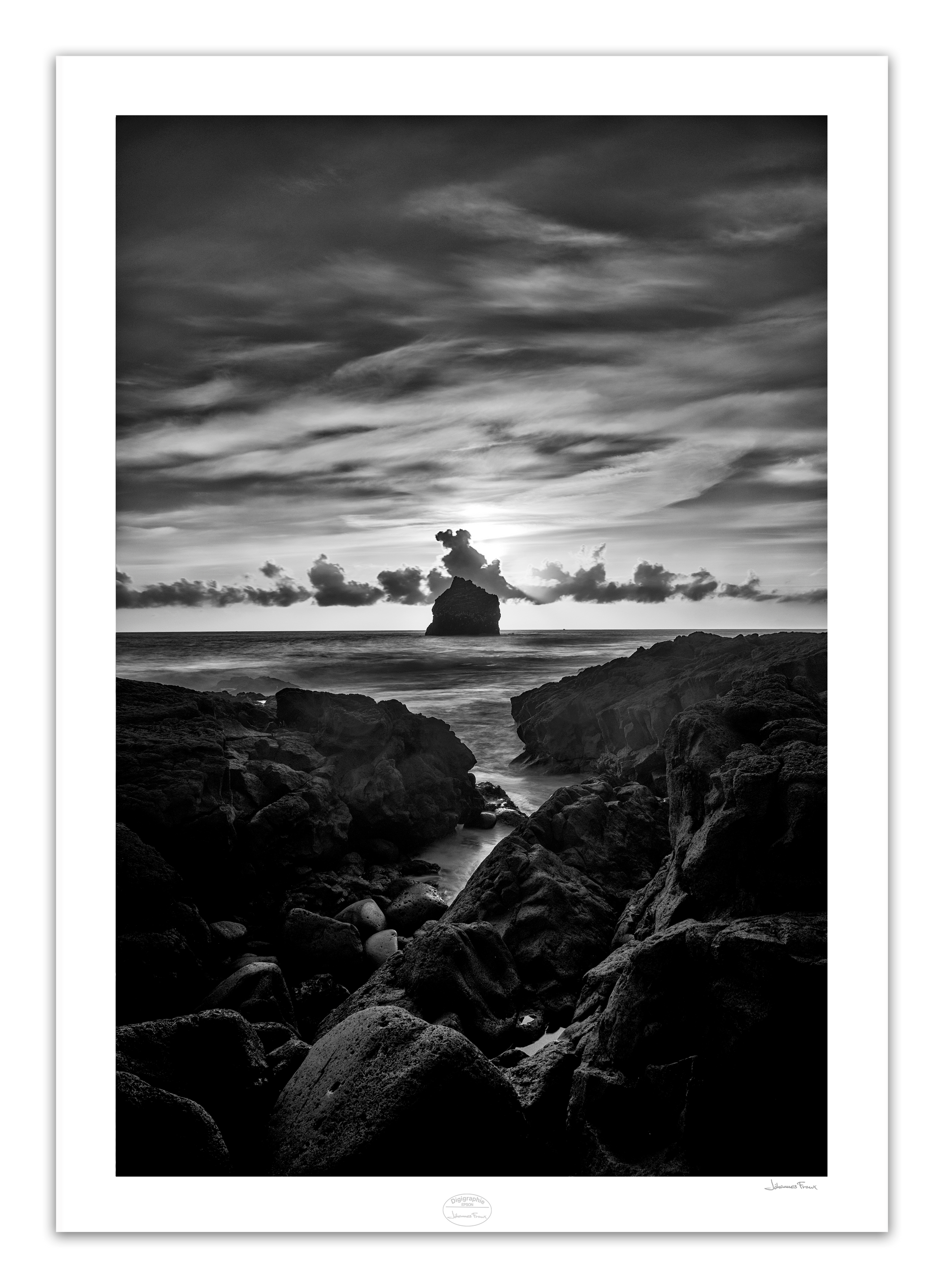 Lava Rock in Sunset